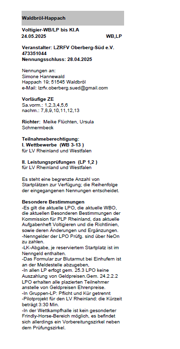 Ausschreibung 1