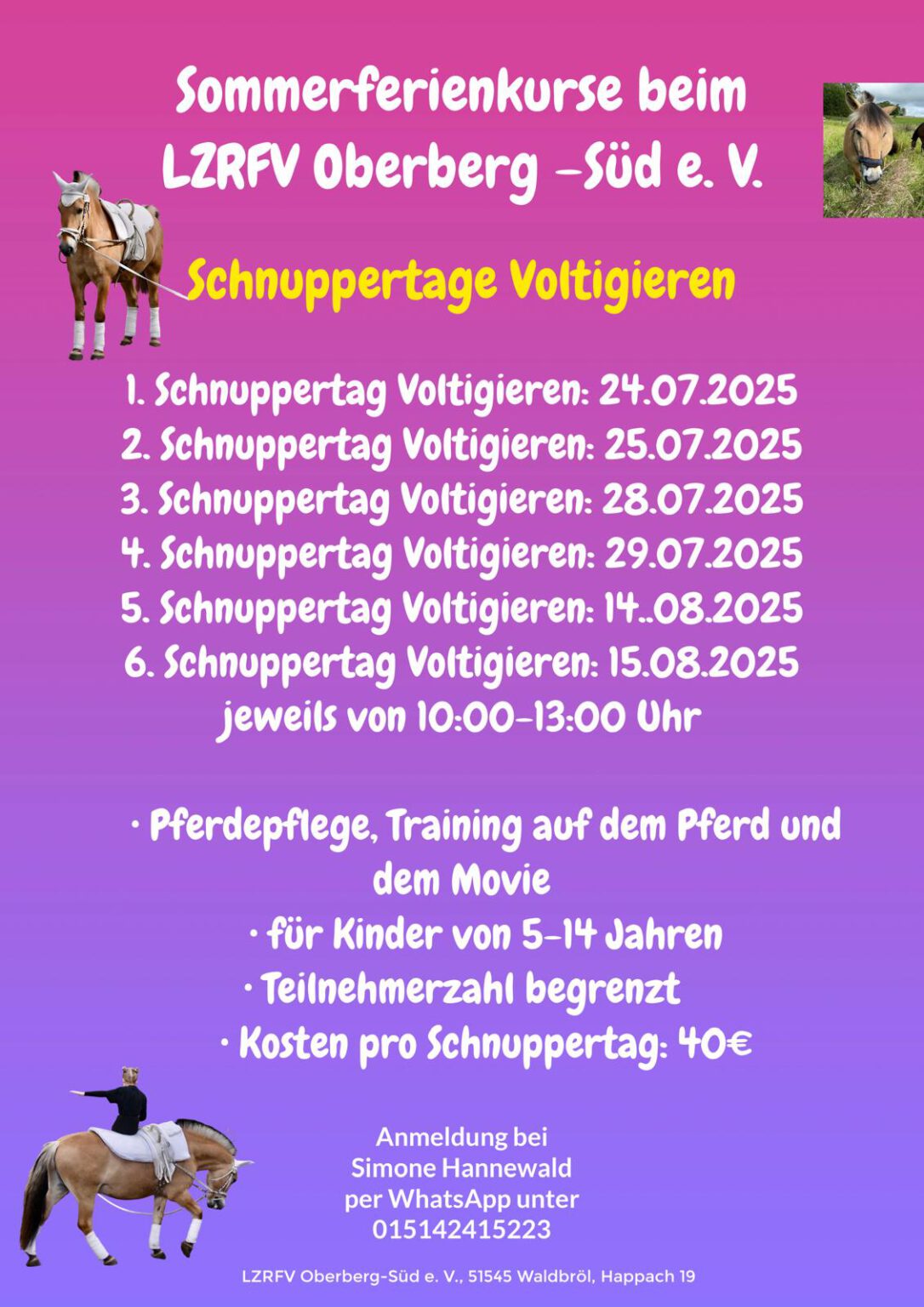 Schnuppertage Volti