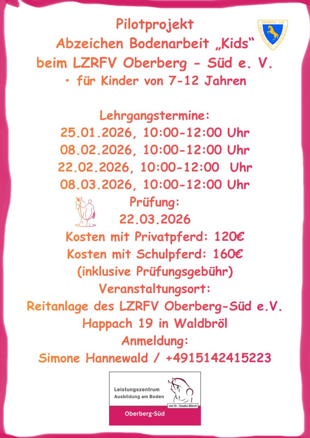 Abzeichen Bodenarbeit Kids