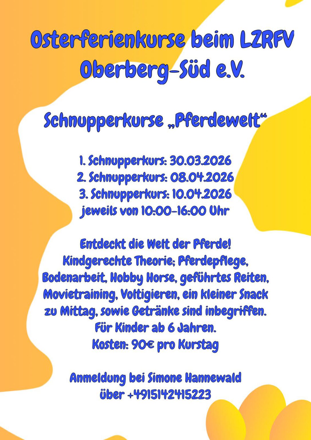 Osterferienkurs Pferdewelt